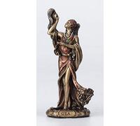 Veronese Design Estatua OYA -Santeria Orisha de la Diosa del Viento, la tormenta y la transformación, de Resina fundida, Pintada a Mano, Acabado de Bronce Antiguo, decoración del hogar