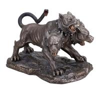 Veronese Design Figura coleccionable de Cerberus de 5 1/4 pulgadas con acabado de bronce de resina fundida en frío, decoración del hogar