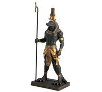 Veronese Design Figura coleccionable Sobek de 11 3/8 pulgadas del dios egipcio del Nilo pintada a mano