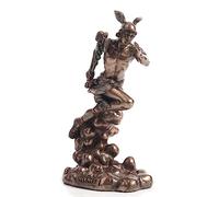 Veronese Design Figura de escultura de resina fundida en bronce con acabado de bronce del Heraldo griego Hermes de los dioses de 6 1/8 pulgadas