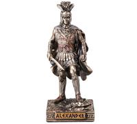 Veronese Design Figura de poliresina pintada a mano de Alejandro el Gran Histórico de 3 5/8 pulgadas