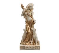 Veronese Design Figura de Resina en Miniatura de 3 1/2 Hécate, Diosa Griega de la Magia, Acabado en Oro Blanco, WU78025AA