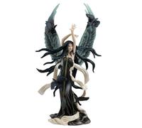 Veronese Design Figura decorativa de resina pintada a mano con diseño de hadas de cuervos de 12 5/8 pulgadas de Nene Thomas