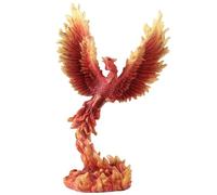 Veronese Design Figura decorativa pintada a mano de resina Phoenix Rising de 6 1/4 pulgadas