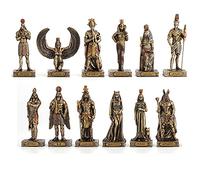 Veronese Design Figuritas de Resina de Dioses egipcios pintadas a Mano Estatua de Bronce