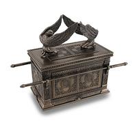 Veronese Design Impresionante caja de baratijas con acabado de bronce del Arca del Pacto