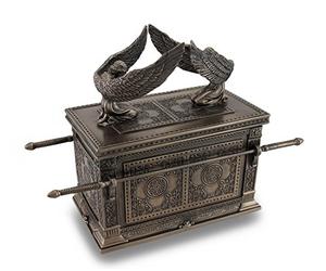 Veronese Design Impresionante caja de baratijas con acabado de bronce del Arca del Pacto