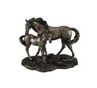 Veronese Design Things2Die4 Estatua bronceada de Caballos Salvajes de yegua y Potro