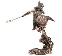 Veronese Design Valkyrja - Estatua de Diosa nórdica de 23,5 cm con Lanza y Escudo