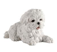 Veronese Design WU75404AA - Figura Decorativa de Perro Terrier Blanco maltés