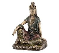 Veronese - Estatua de Agua y Luna Quan Yin (Kuan Yin) - 5 Pulgadas de Alto - Bronce