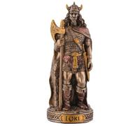 Veronese - Figura en miniatura de Dios Germánico Loki, color bronce pintado a mano