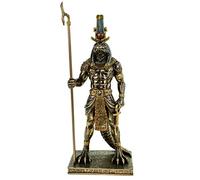 Veronese Figura Sobek Egipcio Dios El Nils 29CM Egipto Faraón Bronceada