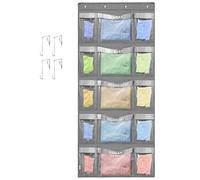 VERONLY Organizador semanal de armario colgante para niños, de lunes a viernes, organizador colgante de ropa sobre la puerta, día de la semana, estantes de ropa escolar para dormitorio, baño,