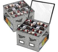 VERONLY Organizador Zapatos Armario,Plegables Contenedores Organizador de Zapatos Armario Transparentescon 32 Pares con Ventana Malla Zapatos Planos, Zapatillas de Deporte, Zapatillas