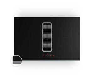 Verosteel 80cm Placa de Inducción con Extractor Integrado Negro