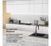 Verosteel placa de inducción con campana extractora integrada, elegante, minimalista, potente 8400W 80cm