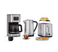 Verosteel set de desayuno | Tostadora, hervidor, cafetera | 12 tazas