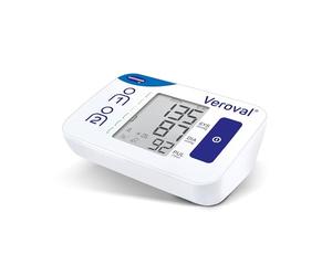 VEROVAL, Tensiómetro de Brazo Digital Compact, Tensión Arterial, Medir la Presión Arterial, Medición Rápida y Precisa, Ergonómico, 200 Lecturas, Talla Universal