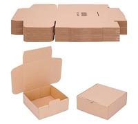 verpacking Cajas plegables 150 x 150 x 60 mm marrón (dimensiones exteriores 155 x 155 x 65 mm) WP 20 caja de envío caja DHL Hermes DPD GLS embalaje (50 unidades)
