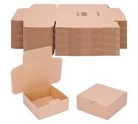 verpacking Cajas plegables 150 x 150 x 60 mm marrón (dimensiones exteriores 155 x 155 x 65 mm) WP 20 caja de envío caja DHL Hermes DPD GLS embalaje (100 unidades)