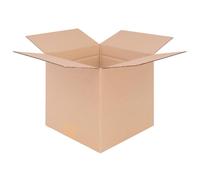 verpacking Cajas plegables 250 x 250 x 250 mm altura variable KK 28 marrón [tamaño y cantidad seleccionables] cajas medianas de cartón de una sola pared 25 unidades