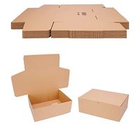 verpacking Cajas plegables 350 x 250 x 130 mm marrón (dimensiones exteriores 355 x 255 x 135 mm) WP 50 caja de envío caja DHL Hermes DPD GLS embalaje (50 unidades)