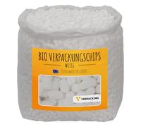 verpacking chips de embalaje BIO de almidón de maíz [color y cantidad a elegir] material de relleno para paquetes 25 litros - blanco