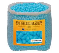 verpacking chips de embalaje BIO de almidón de maíz [color y cantidad a elegir] material de relleno para paquetes 200 litros - azul