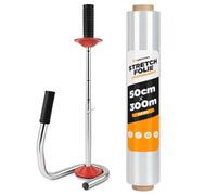 Verpacking - Film de mudanza 20 my transparente 500mm x 300m 1 rollo incl. dispensador manual Film estirable Film de embalaje resistente al desgarro, film para envolver, film para palets