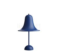 Verpan Pantop, lámpara recargable LED, azul mate