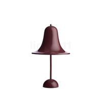Verpan Pantop, lámpara recargable LED, rojo oscuro