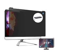 Verponity Filtro de pantalla de privacidad para computadora de 21.5 pulgadas, dureza 9H, protector de privacidad para pantalla de computadora colgante compatible con monitor de pantalla ancha 16:9,