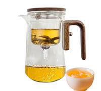Verre De Pot D'infuseur De,Verre De ière D'infuseur De | De Séparation Claire Résistante À La Chaleur Avec Poignée En Bois | Bouilloire À Anti-deversement Pour Apartement,