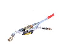 Verricello da tiro 1T 2m Cavo Metallico Tenditore Manuale Cricchetto Doppio Gancio Tenditore Argano Fissaggio Corda Tenditore Corda for Carico Auto Ideale per Il Salvataggio di Veicoli