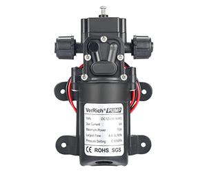 VerRich 12V Bombas de agua Bomba de micro diafragma autocebante de alta presión para autocaravana, caravana