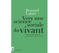 Vers Une Science Sociale Du Vivant (ebook)