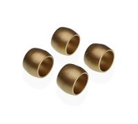 Versa Anillo servilletero Polipropileno 4,7 x 3,2 x 4,7 cm Dorado 4 Piezas