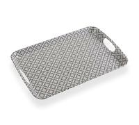 Versa Bandeja de Aperitivos Oslo Gris Melamina 31 x 3 x 46,2 cm