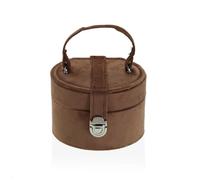 Versa Caja-Joyero Marrón Madera Espejo Madera MDF 11,5 x 8 x 11,5 cm