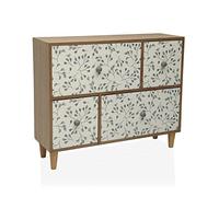 Versa Caja-Joyero Oxford Madera de la Marca, Color Multicolor (11 x 27 x 33 centímetros)