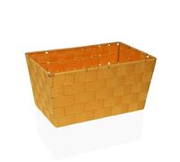 Versa Cesta Flandes Amarillo Textil 20 x 15 x 30 cm