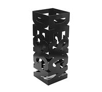 Versa Design Paragüero para la Entrada, Habitación o Hall, Porta Paraguas Moderno, Medidas (Al x L x An) 52 x 19 x 19 cm, Metal, Color Negro