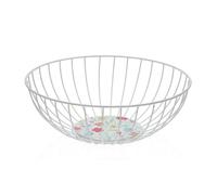 Versa Frutero Flandes Metal Acero Madera MDF 28 x 10 x 28 cm
