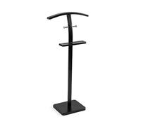 Versa Galán Negro con Bandeja, Estilo Moderno, 109x49x25 cm, Madera MDF y Metal, Negro