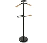 Versa Home Galán de noche moderno en metal negro y marrón