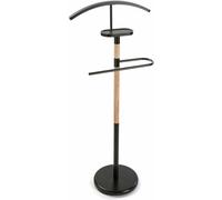 Versa Home Galán de noche moderno en metal y bambú negro