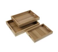 Versa Juego de Bandejas Madera MDF 30 x 5,5 x 40 cm (3 Piezas) - Marca EAN: 8420327543806