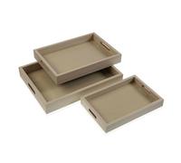 Versa Juego de Bandejas Madera MDF 30 x 5,5 x 40 cm (3 Piezas) - Marca EAN: 8420327543813