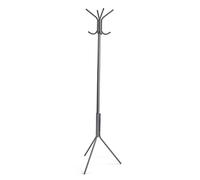 Versa Kala Perchero de Pie de Estilo Minimalista, con 8 Ganchos o Colgadores para Ropa o Bolsos para el Recibidor, Medidas (Al x L x An) 174 x 42 x 48 cm, Metal, Color Gris